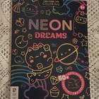 Kaleidoscope Coloring Neon Dreams Brand New Coloring Book With 50 Stickers New