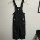 Champion Kids Black Snow Bib Overalls Insulated Ski Snow Pants Winter C9 Sz 4 5