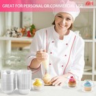 100 Pack Individual Cupcake Containers  Clear Plastic Cupcake Holders With Dome