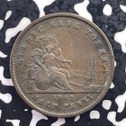 1852 Lower Canada Quebec Un Sou 1 2 Penny Token Lot c5931