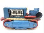 Vintage Gescha Tinplate Tractor   Trailer Battery Powered  needs Repair   read  