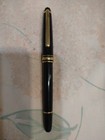Genuine Montblanc Meister Stuck 144black Resin Fountain Pen 14k Gold Fine Nib 