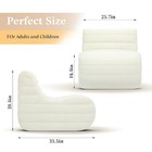 Bean Bag Chair  Fireside Bean Bags Lazy Sofa Sack  Big Beanbag Chair White