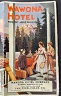 Original Wawona Hotel Yosemite Folder pamphlet  1918  Road Map Golf Course