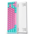 65 Percent Gaming Keyboard 68 Keys Wired Led Backlit Red Switch 68 Miami