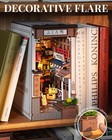 Robotime Dolls House Miniature Sakura Wine Alley Book Nook 3d Puzzle Diy Gift