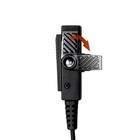 10x Acoustic Tube Earpiece With Ptt For Hand Free Communication For Motorola