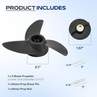For Motorguide Propeller 3 Blade Machete Compatible With Motorguide 3 5  Motor D