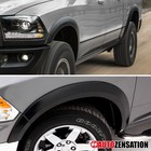 Fit 2009-2018 Dodge Ram 1500 Black Factory Style Smooth Fender Flares Protector