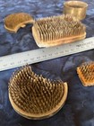 Vintage Japanese Brass Ikebana Kenzan Needles Flower Frogs Lot Of 6 For Flowers 