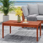 Modern Acacia Wood Outdoor Coffee Table 36  Patio Low Table Weather-resistant