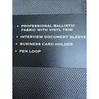 New Samsonite Xenon Business Portfolio  Writing Pad Steel Gray Ballistic Fabric