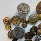 Large Lot Of 125  Vintage Military   Livery Sewing Buttons  Mixed Designs