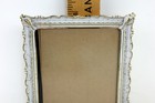 Vtg Filigree Picture Photo Frame 8x10 Inch Brass Gold White Metal Standing