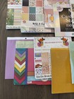 1 Pound Curated Scrapbooking Paper Lot 12x12 Mixed Design themes Junk Journaling