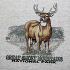 Vintage 90s Great Smoky Mountains National Park Deer Nature Souvenir T-shirt Xl