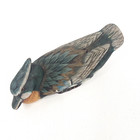 Vintage Hand Carved And Painted 6 5  Wood Duck Waterfowl Decoy Plastic  Eyes