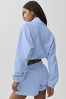 Aio Yoga Set Cropped 1 4 Zip Alumni Pullover short Suit Soft Sports Women s Set