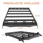 Top Roof Rack Crossbar Cargo Basket Luggage Carrier Compatible With 2005-2023