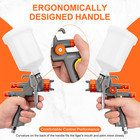 Refine Hvlp Air Spray Gun 1 3mm 600ml Gravity Feed Paint Gun Pro For Car Topcoat