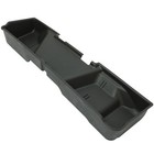 Black Under Seat Storage Box For Chevy Gmc Silverado Sierra Extended Cab 2007-13