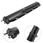 Pair Black Mud Flap Hanger 30  Straight Angled Spring Loaded 2-1 2  Bolt Pattern