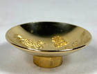 Japanese Sake Cup Sakazuki Guinoni Nozoki Mini 24k Gold Plate Crane   Turtle