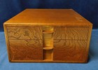 Japanese Showa Retro Vintage Small Chest Document Holder W23cm B5 Paper