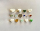 Genuine Beach Sea Glass Perfectly Heart-shaped Beautiful Colors Surf-tumbled