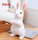 White Bunny Rabbit 9 Inch Stuffed Animal Plush Toys Toddler Doll Kids Gifts