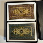Vtg Kem Plastic Playing Cards Ny Usa 2 Complete Decks Black Box Case W  Inserts