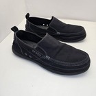 Men   s Crocs Walu Slip-on Loafers 11270 Black Canvas Slip On Shoes Size Men 11 