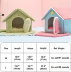 Pet Dog Cat House Beds Kennel Indoor Raised Tent Cushion Mat Warm Cute Winter