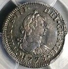 1773 Pcgs Au 55 Mexico 1 2 Real Charles Iii Colonial Spain Silver Coin 24090701c