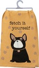 Brand New  fetch It Yourself  Cotton Dish Towel From Primitives By Kathy Pbk