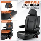 For Most Tractor Forklift Mower Dozer Telehandler Seat W  Armrest   Safety Belt