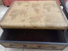 Vintage Wood Steamer Trunk Chest Coffee Table Storage Box Antique Decor Brown Pa