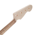 Jazz Bass Neck Unfinished Mid 60 s C Shape Pau Ferro Fretboard Cnc Rough Cut