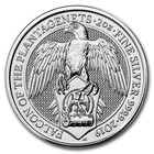 2019 Queen s Beast Falcon Of Plantagenets 2 Oz Silver Coin In Direct Fit Capsule