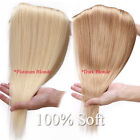 Russian One Piece 100  Human Hair Extensions Clip In Real Remy 3 4 Full Head Us