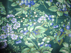 Laura Ashley Bramble Green Blue Floral  2  Tailored Tailored Valances 18x84