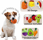 18 Pack Dog Squeaky Toys Cute Stuffed Pet Plush Puppy Chew For Small Medium Pets