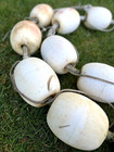 15 Nautical Decor Authentic Commercial Fishing Net Floats Original Rope Vintage