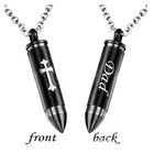Memorialu Bullet Dad Urn Necklace For Ashes Celtic Cross Keepsake Cremation J   