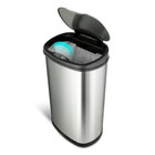 Nine Stars Automatic Kitchen Trash Can  13 Gallon Stainless Steel  Motion Sensor