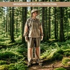 Mosquito Net Suit mosquito Jacket With Hood pants gloves bug Suit For Men