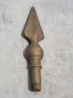 Vintage Style Cast Iron Finial Flag Pole Fence Topper Spear Threaded 10 
