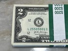 2017a  2 Bill Crisp Unc Consecutive Note From Original Bank Strap Of 100
