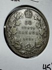 1920 Canada 50 Cents Silver Coin Low Mintage