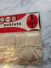 Vintage 1950s 6 Pair Beige Infant Socks Size 4-4 5 Usa Made Cotton  irregulars 